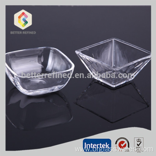 Irregular shaped crystal glass bowl